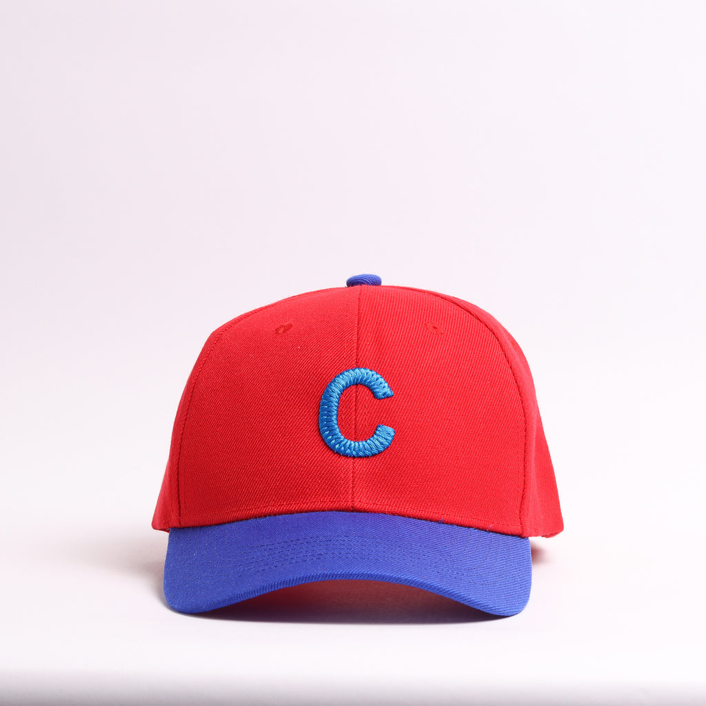 Red & Blue Personalized "Letter" Baseball Cap