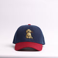 Navy & Maroon Golden Retriever Baseball Cap