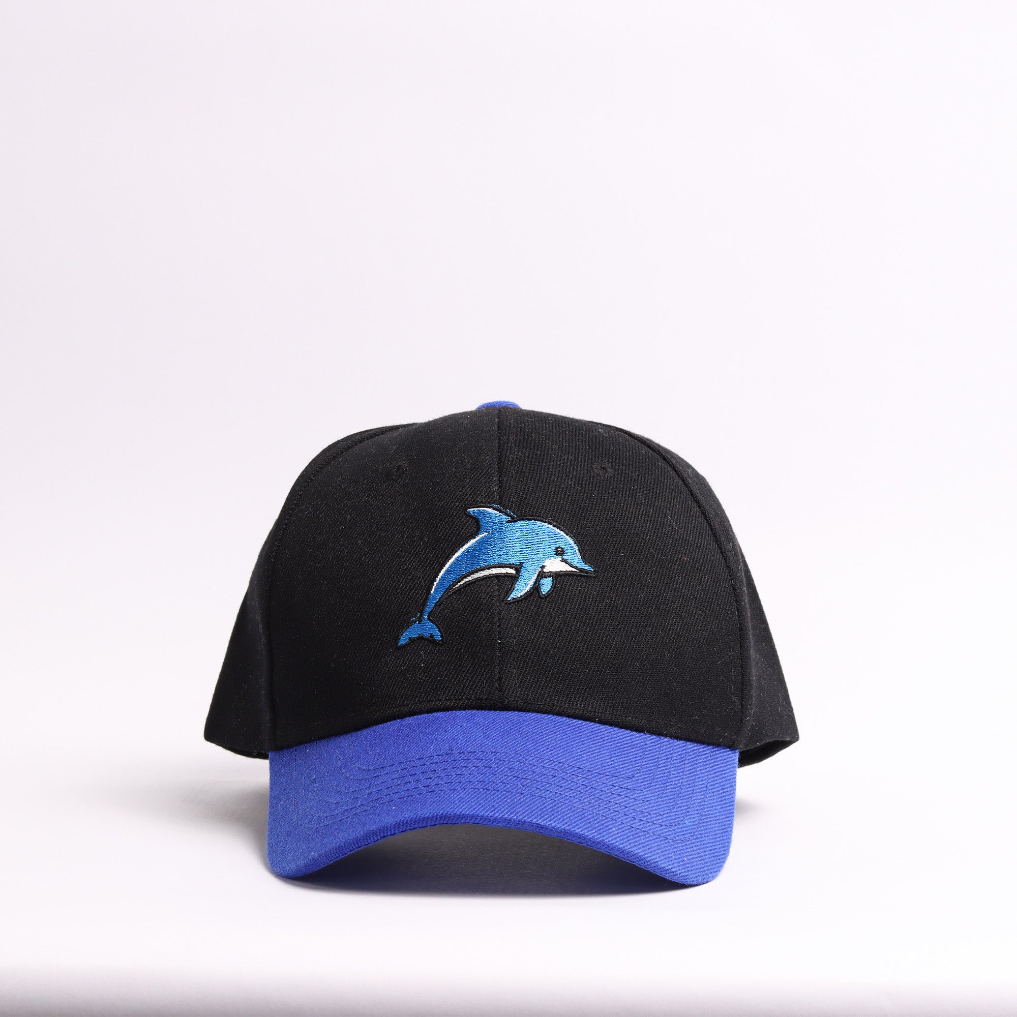 Black & Blue Jumping Dolphin Baseball Cap