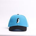 Sky Blue & Black Penguin Embroidered Cap