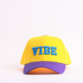 Yellow & Purple "VIBE" Embroidered Cap