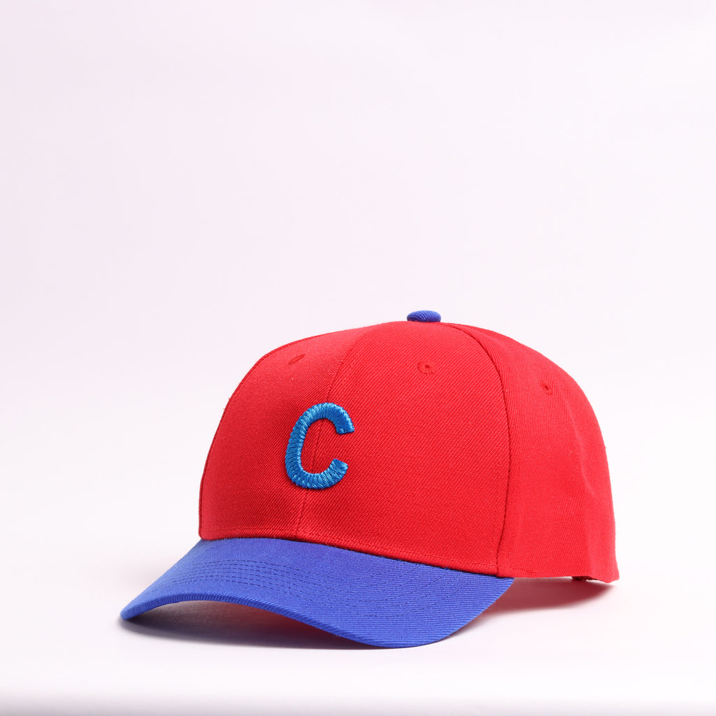 Red & Blue Personalized "Letter" Baseball Cap